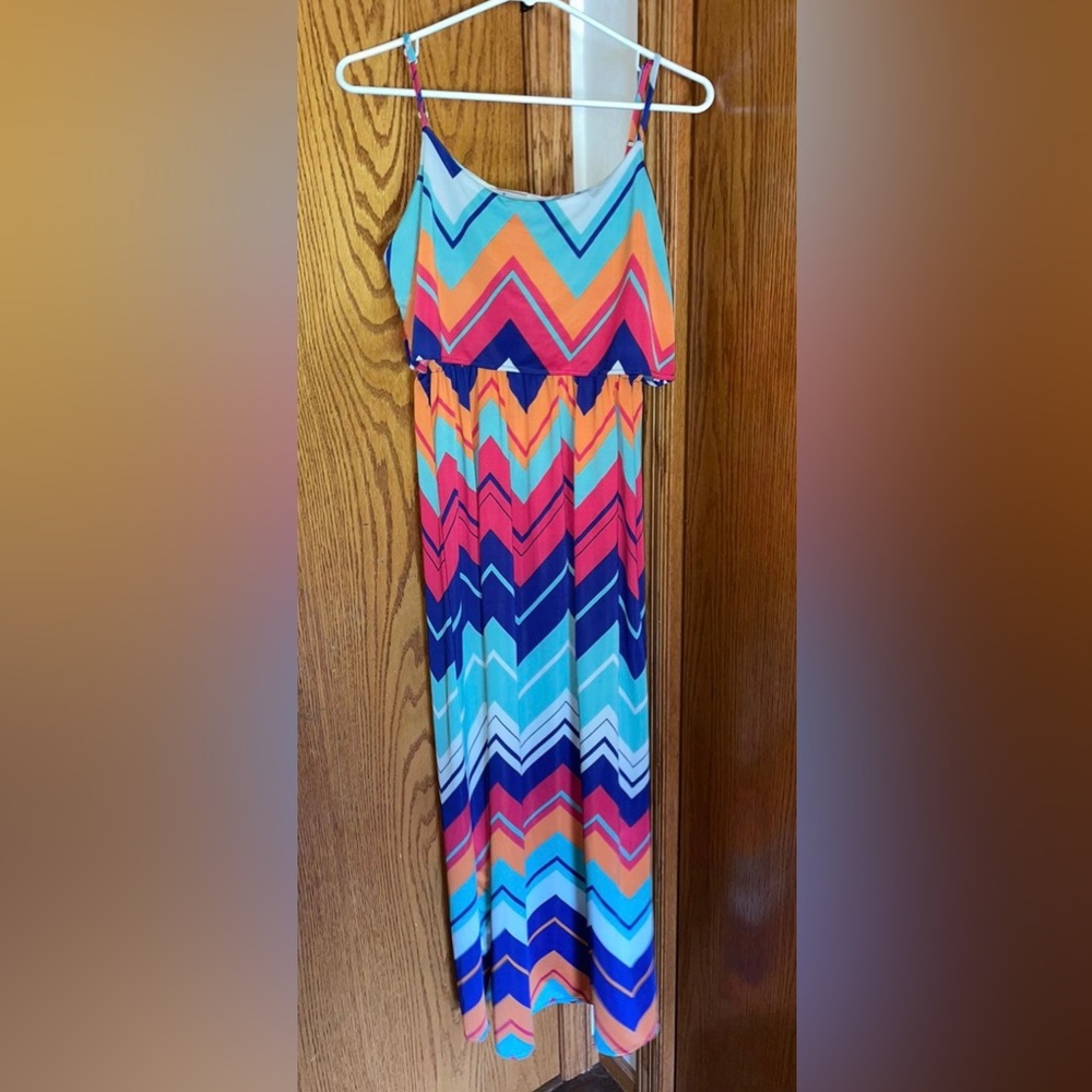 Blue Caribbean Beachwear, long dress